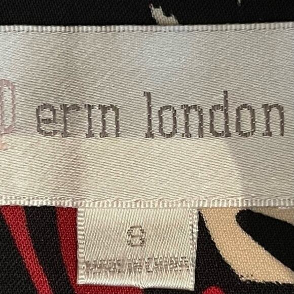 Erin London Black Red Bold Watercolor Print Maximalist 90s Jacket NWOT Size S - Picture 11 of 13